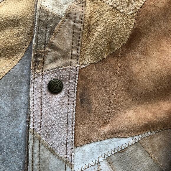 Vintage Leather Patchwork Jacket - Picture 9 of 9